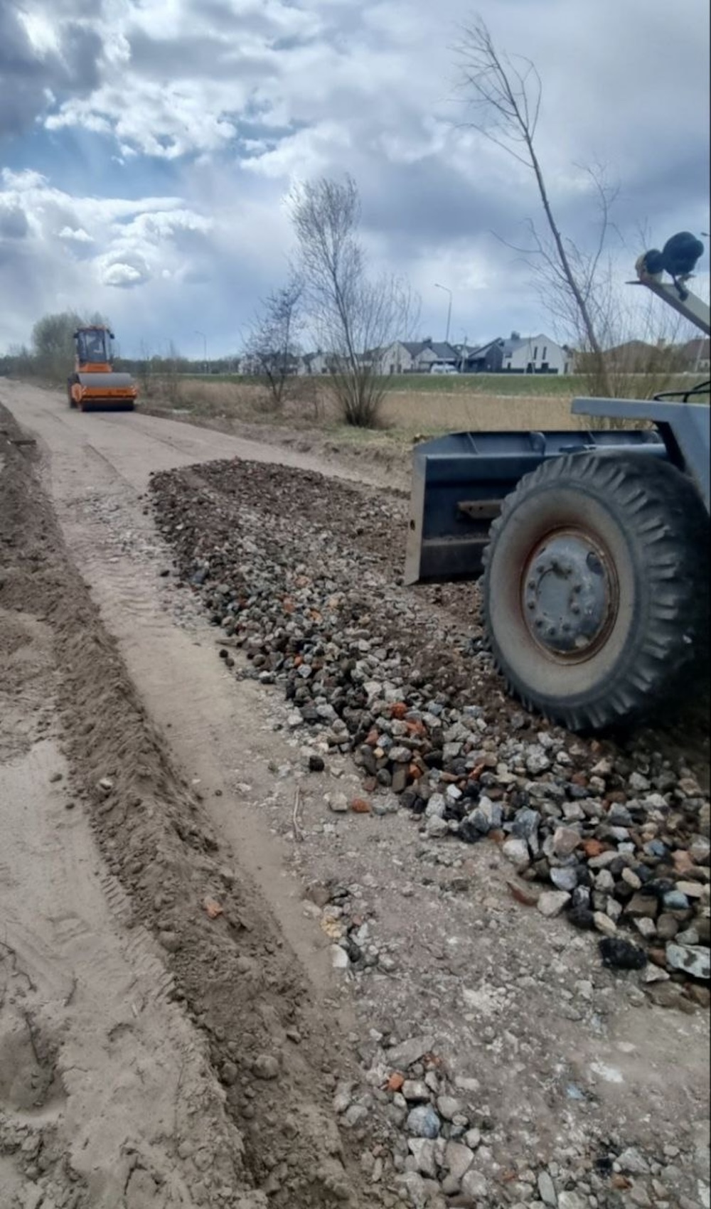 Ремонт дороги в Бресте на улице Старожитной. Фото: «Любимый Брест».