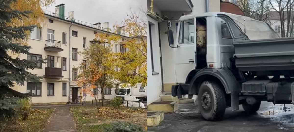 проездная часть возле жилого дома