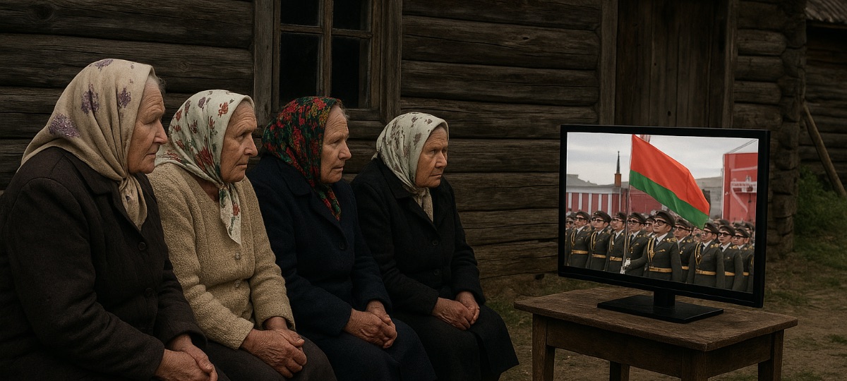 Бабушки смотрят телевизор