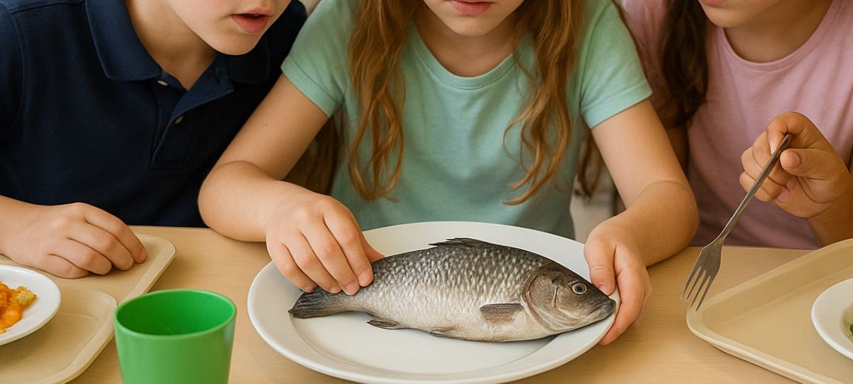 Рыба, дети, школа