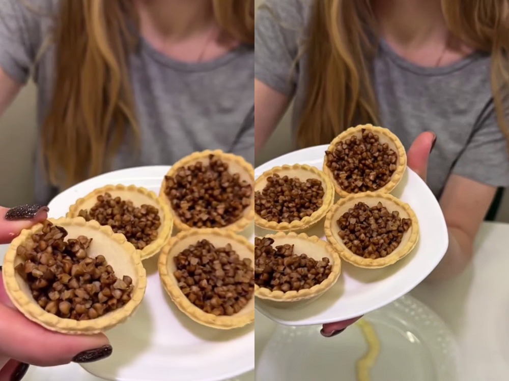 тарталетки с гречкой