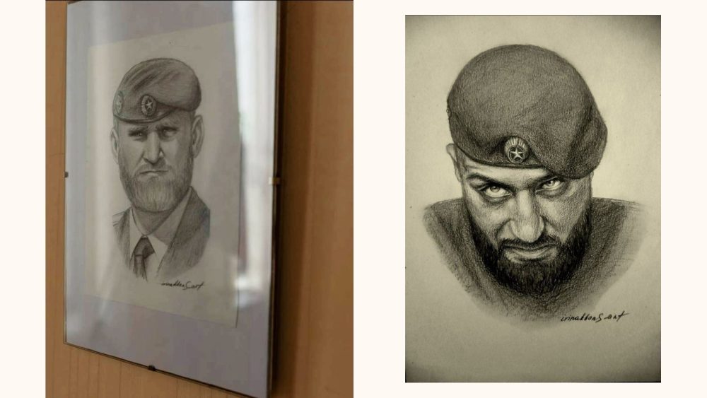 Портреты Белоглазова и Воробьева на выставке в «Русском доме» в Бресте