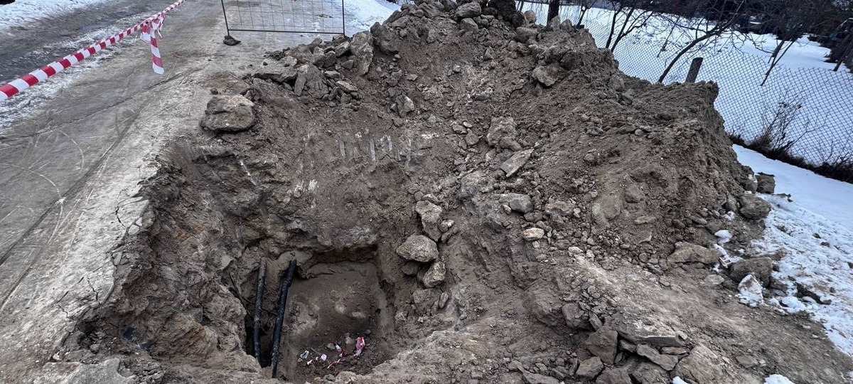 Замерзшие трубы в деревне Борисово Кобринского района. 18 февраля 2026 года